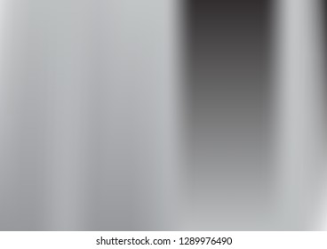 Grey gradient. White and black vector foil backdrop. Light silver, gray vector blurry monochrome texture.  Trendy cover design. Diamond surface business placard background. Cool soft brochure.