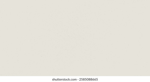 Grey grain texture. Rice paper. Neutral tone background with noise and speckles. Pale egg shell backdrop. Natural creamy canvas. Vector illustration.