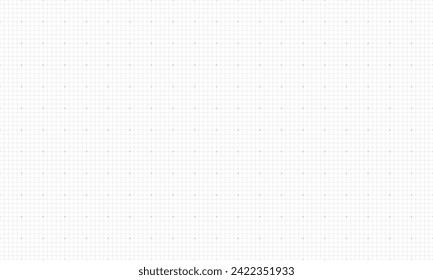 Grey graph paper with square grid seamless background. Vector Repeating Illustration.