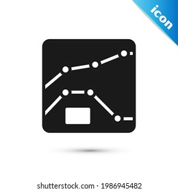 Gráfica gris, programa, gráfico, diagrama, infografía, icono gráfico circular aislado en fondo blanco.  Vector