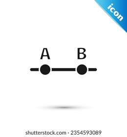 Grey Graph, schedule, chart, diagram, infographic, pie graph icon isolated on white background.  Vector Illustration