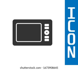 Grey Graphic tablet icon isolated on white background.  Vector Illustration