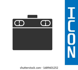 Grey Graphic tablet icon isolated on white background.  Vector Illustration