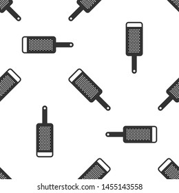 Grey Grater icon isolated seamless pattern on white background. Kitchen symbol. Cooking utensil. Cutlery sign.  Vector Illustration