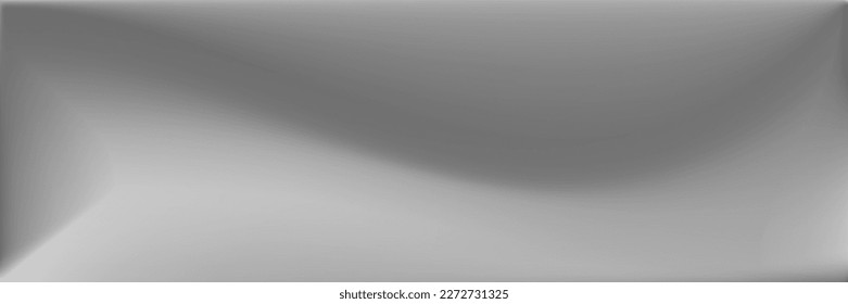 Grey Gray Wavy Gradient Mesh. Silver Wavy Gradient Mesh. Alluminium  Metallic Original Background. Vibrant Smooth Surface Illustration. Water Black and white Horizontal Lines Backdrop.