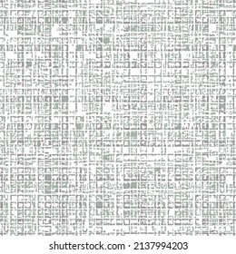 Grey and green checked texture pattern. Seamless grunge geometric texture background.