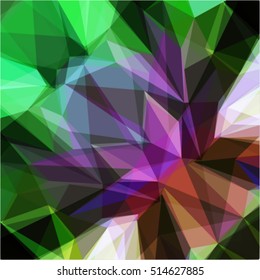 Grey green lilac background geometric polygonal mosaic, vector illustration, abstract texture triangle