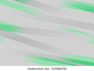 Grey green minimal stripes and dots abstract geometric background. Futuristic vector design
