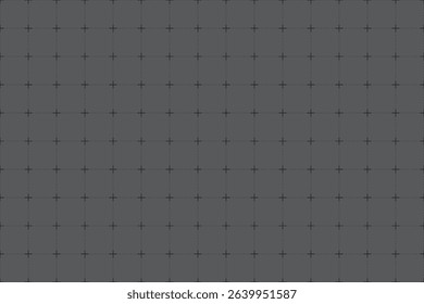 Grey grid background with subtle plus sign pattern. Seamless abstract tech design texture. Abstract seamless minimalist technology background