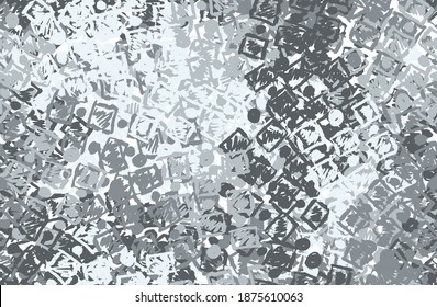 Fondo gris. Una textura abstracta sin inconvenientes. Un patrón repetido caótico. Arte pop artesanal