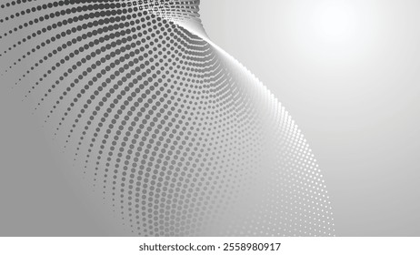 Grey halftone abstract background gradient for backdrop or presentation