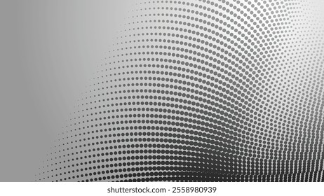 Grey halftone abstract background gradient for backdrop or presentation