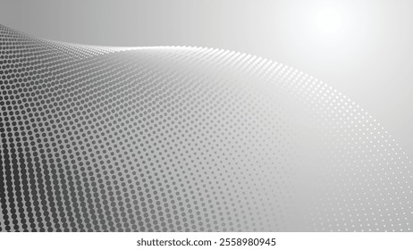 Grey halftone abstract background gradient for backdrop or presentation