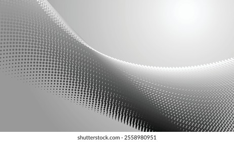Grey halftone abstract background gradient for backdrop or presentation