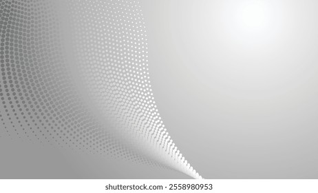 Grey halftone abstract background gradient for backdrop or presentation