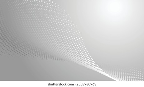 Grey halftone abstract background gradient for backdrop or presentation