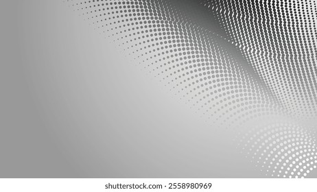 Grey halftone abstract background gradient for backdrop or presentation