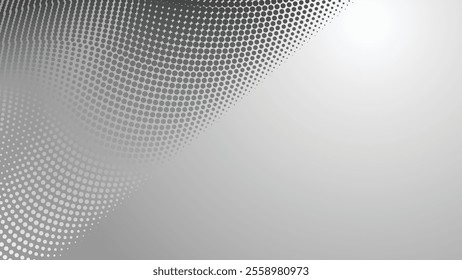 Grey halftone abstract background gradient for backdrop or presentation