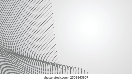 Grey halftone abstract background vector image for backdrop or presentation
