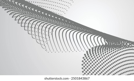 Grey halftone abstract background vector image for backdrop or presentation