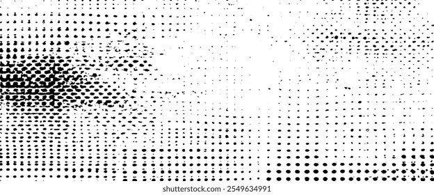 Fondo de semitono gris con textura con puntos negros.	
