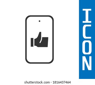 Grey Hand like icon isolated on white background.  Vector