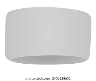 Grey hand sweatband. vector illustration