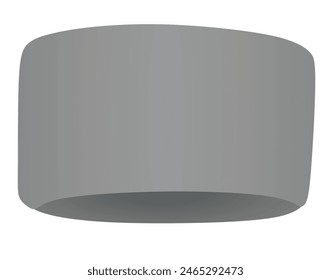 Grey hand sweatband. vector illustration