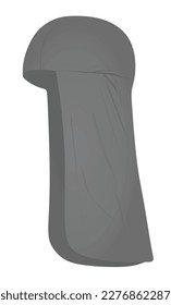 Engranaje de la tapa de la cabeza gris. vector