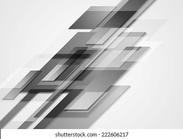Grey hi-tech motion design. Vector background