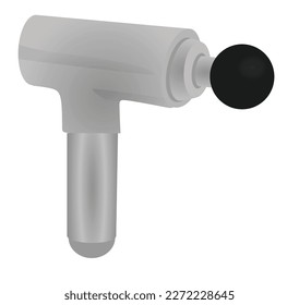 Grauer Massager zu Hause. Vektorgrafik