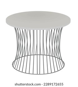 Grey home or outdoor table. vector illustration