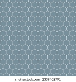 Grey honeycomb pattern. Honeycomb vector pattern. Honeycomb pattern.  Seamless geometric pattern for floor, wrapping paper, backdrop, background, gift card, decorating.