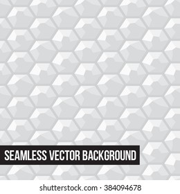 Grey honeycomb seamless vector graphic background