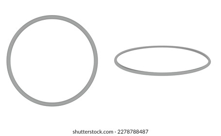 Grey hool hoop. vector illustration