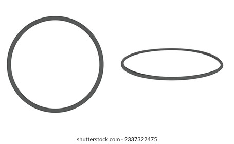 Grey hool hoop. vector illustration