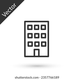 Grey House icon isolated on white background. Home symbol. Vector