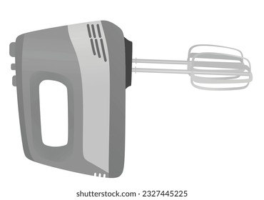 Grey household mixing machine. vector