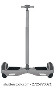Grey hoverboard scoter. vector illustration