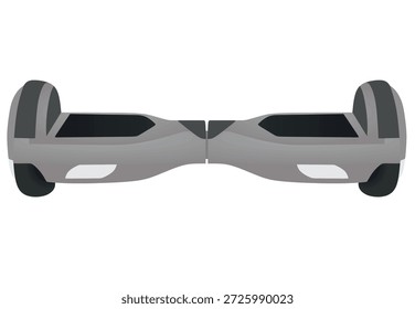 Grey hoverboard scoter. vector illustration