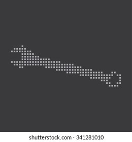 A Grey Icon Isolated on a Grey Background - Spanner