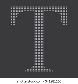 A Grey Icon Isolated on a Grey Background - Text