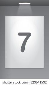 A Grey Icon Isolated on Gallery Wall - 7