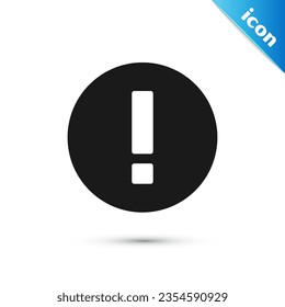 Grey Information icon isolated on white background.  Vector Illustration