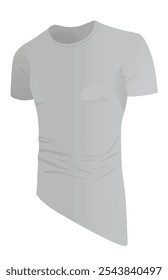 Dimensões irregulares cinzentas   t shirt. ilustração vetorial