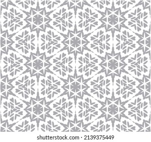  Grey Islamic ornament background,  geometric ornamental vector pattern.Arabic seamless monochrome lines, abstract floral linear texture, Random chaotic ornament.
