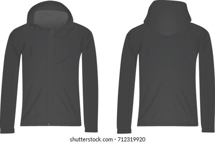 Grey jacket. vector illustration