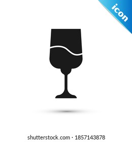 Grey Jewish goblet icon isolated on white background. Jewish wine cup for kiddush. Kiddush cup for Shabbat.  Vector