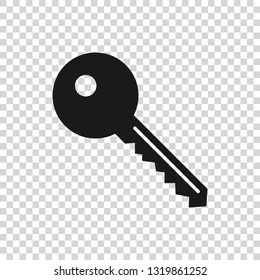 Grey Key icon isolated on transparent background. Vector Illustration