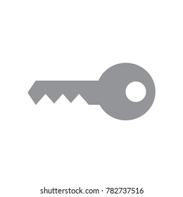 grey key icon- vector illustration